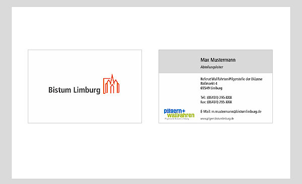 Visitenkarte Bistum Limburg Zusatzlogo